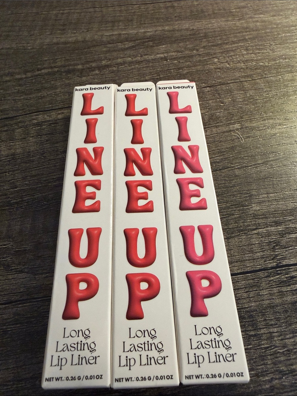 kara beauty Long Lasting Lip Liner Trio — Red & Pink Shades